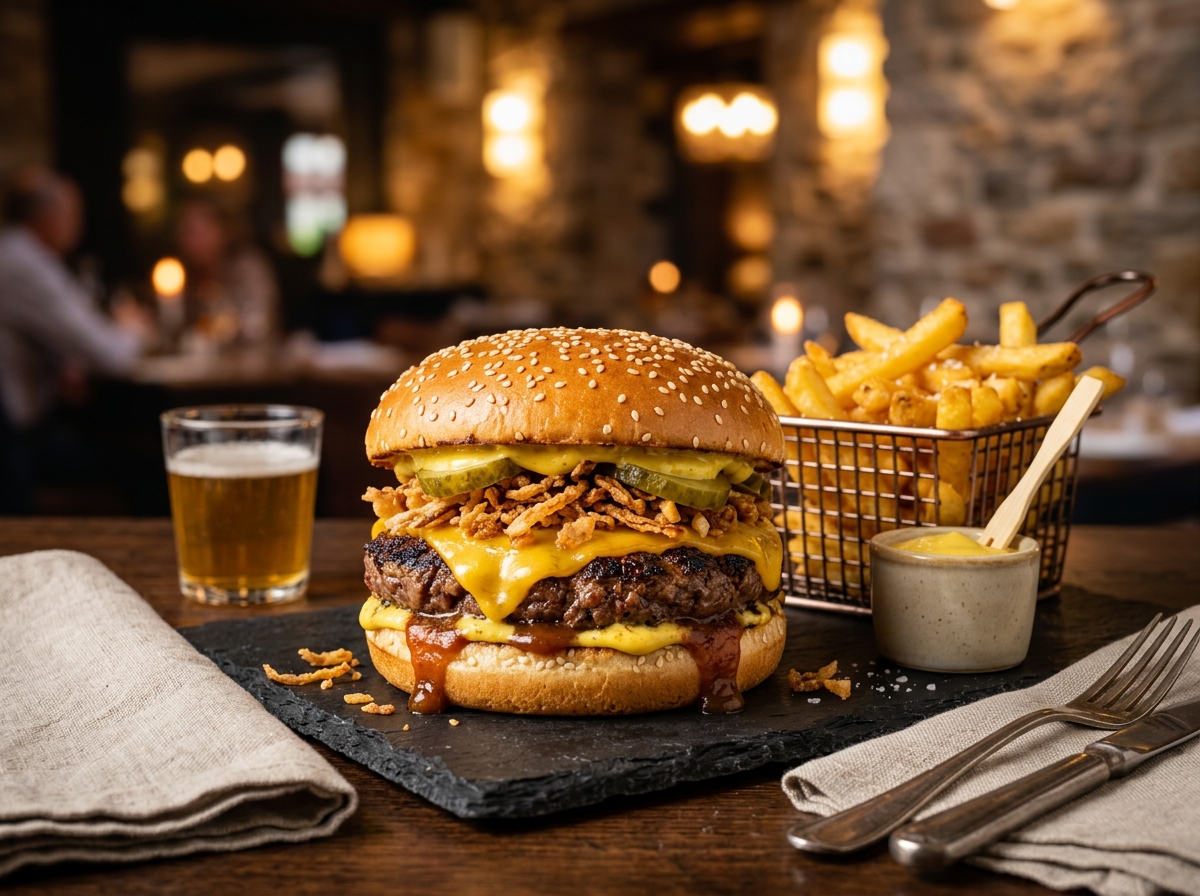 MENU BICKY CHEESEBURGER (+ Frites & Boisson)